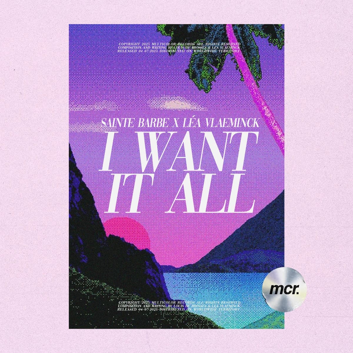 I Want It All release artwork — Sainte Barbe, Léa Vlaeminck