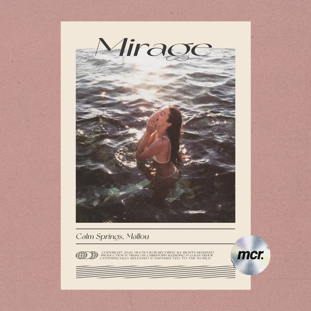 Mirage release artwork — Calm Springs, Mallou