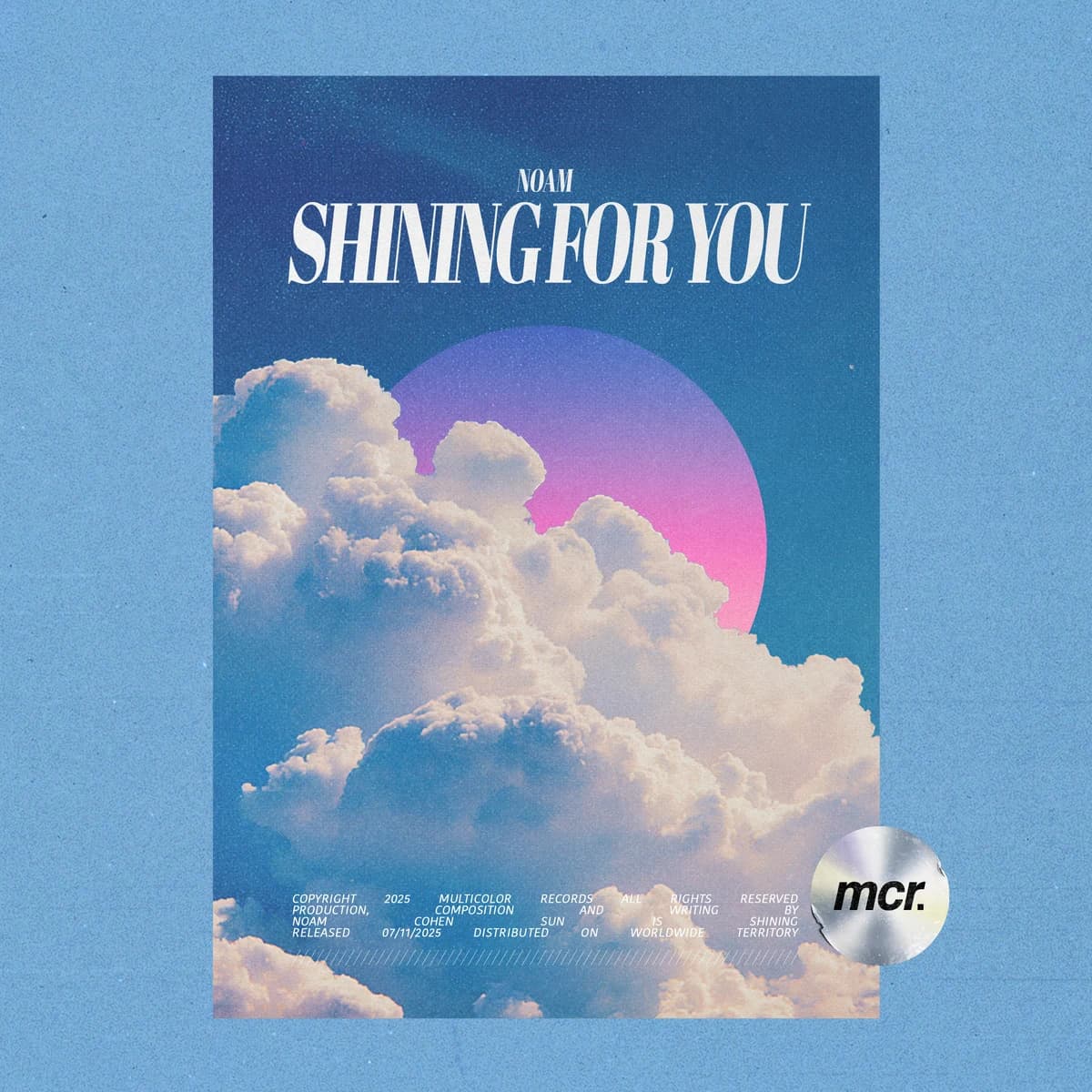 Shining For You release artwork — NOAM